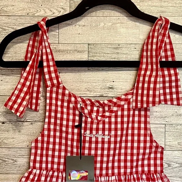 NWT- Red/White Gingham Check Child’s Dress - Size 3T‎ - University South Alabama - Picture 6 of 12